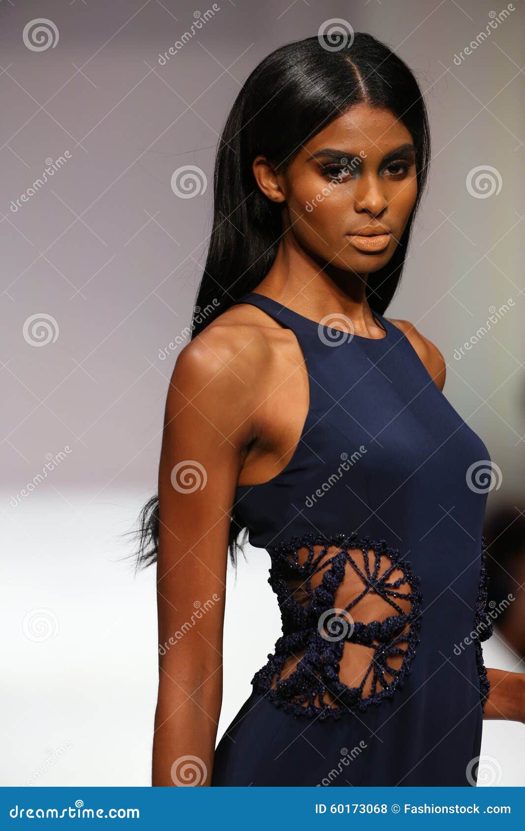 A Model Walks the Runway at the Esosa Fashion Show during Spring 2016 ...