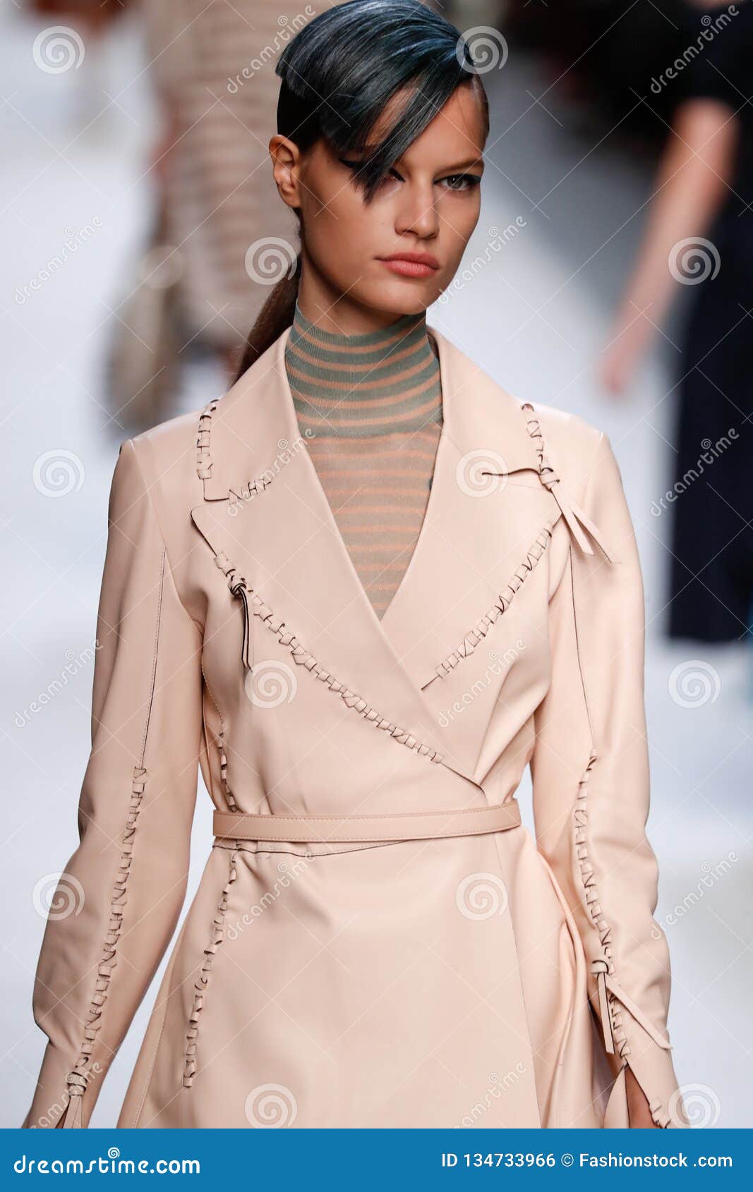 A Model Walks the Runway at the Fendi Show during Milan Fashion Week ...