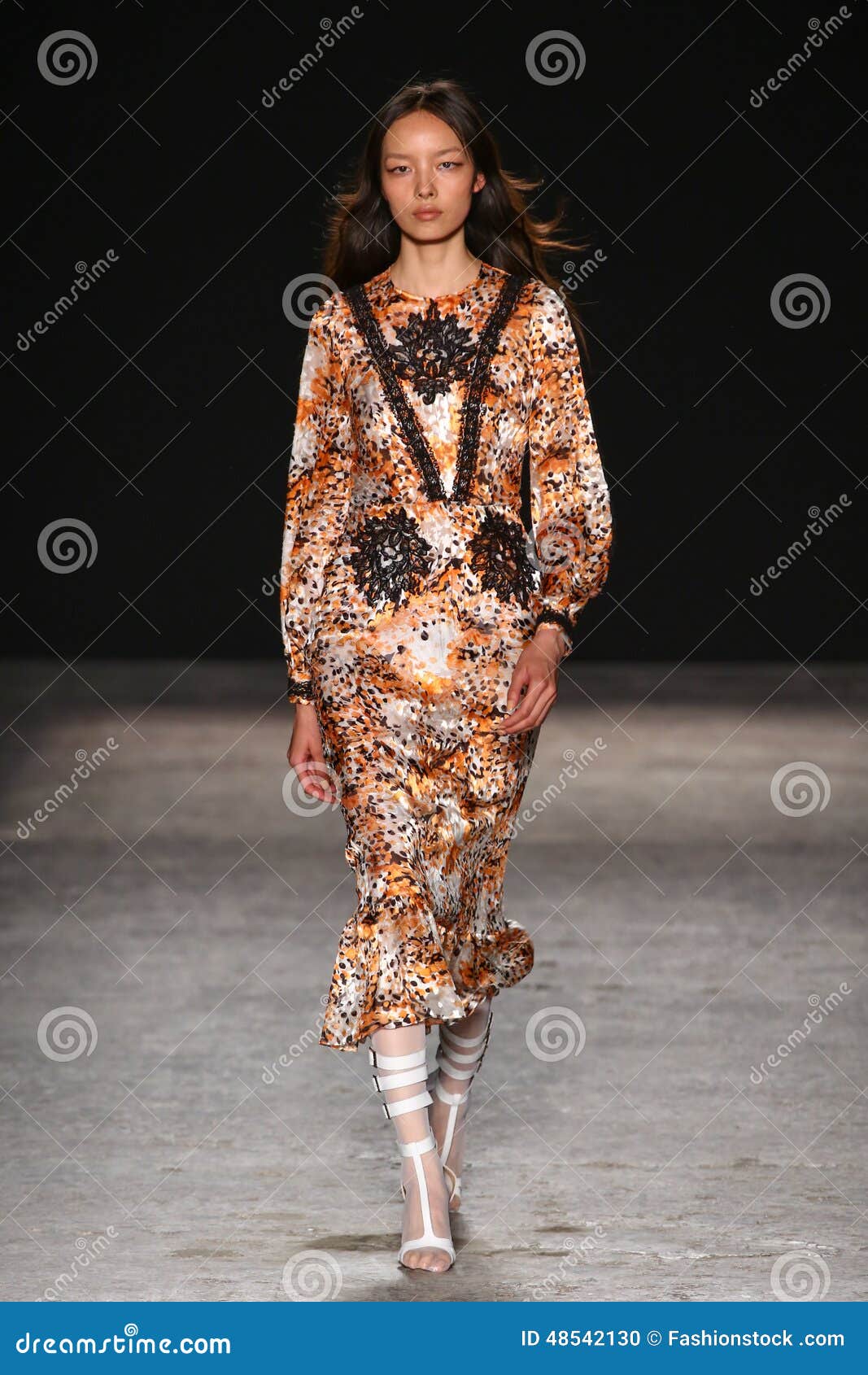 A Model Walks the Runway during the Francesco Scognamiglio Show As Part ...