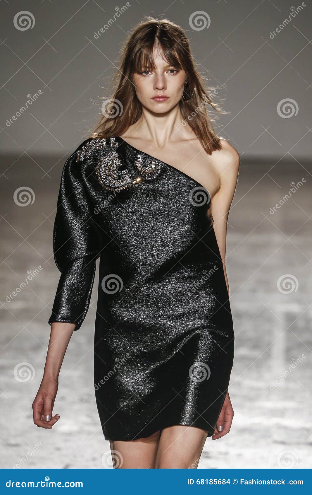 A Model Walks the Runway during the Genny Show Editorial Stock Image ...