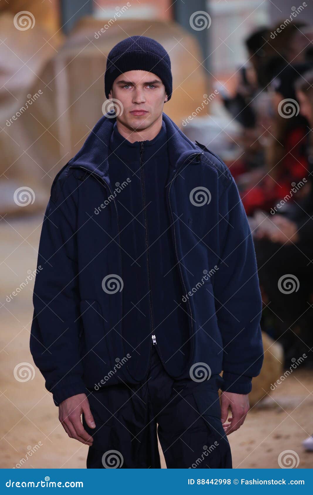 A Model Walks the Runway at Lacoste Show during New York Fashion Week ...