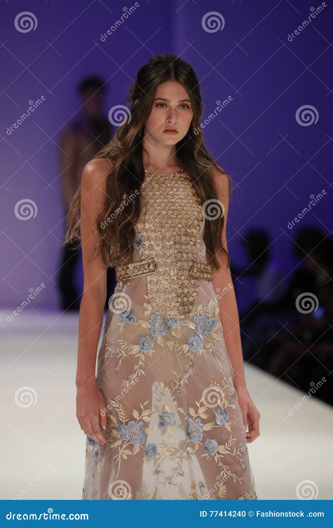 A Model Walks the Runway at the Malan Breton Fashion Show Editorial ...