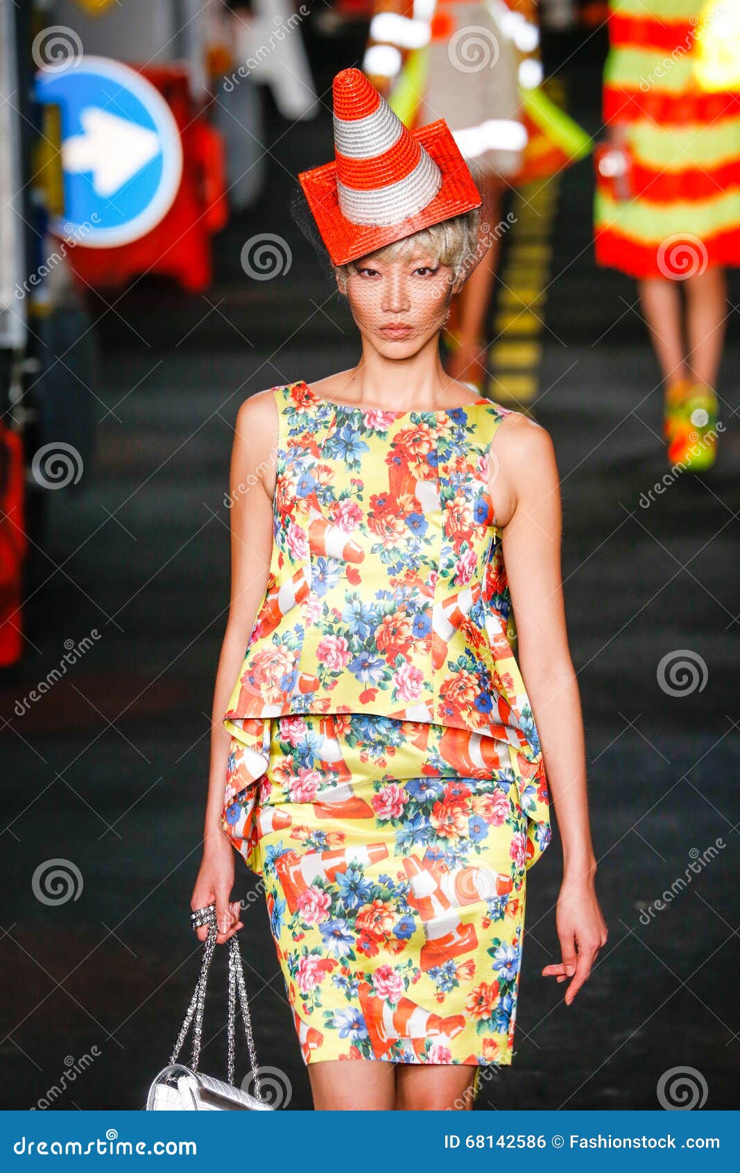 A Model Walks the Runway during the Moschino Show Editorial Photo ...