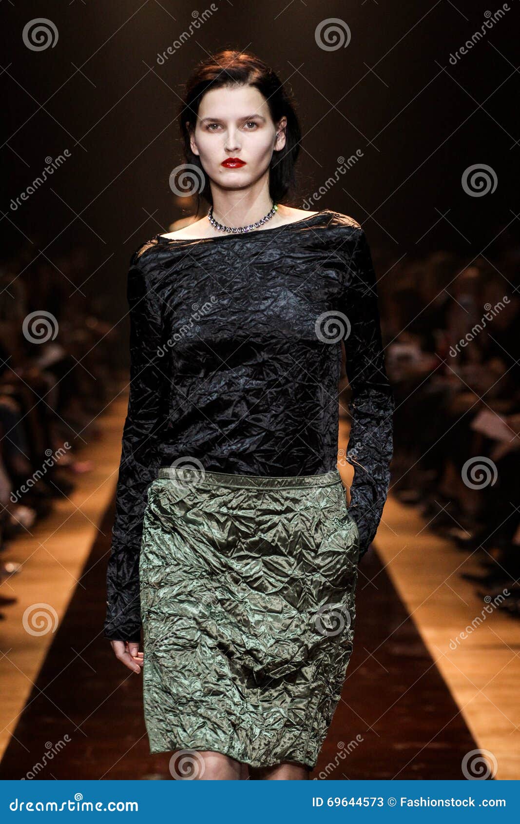 A Model Walks the Runway during the Nina Ricci Show Editorial Stock ...