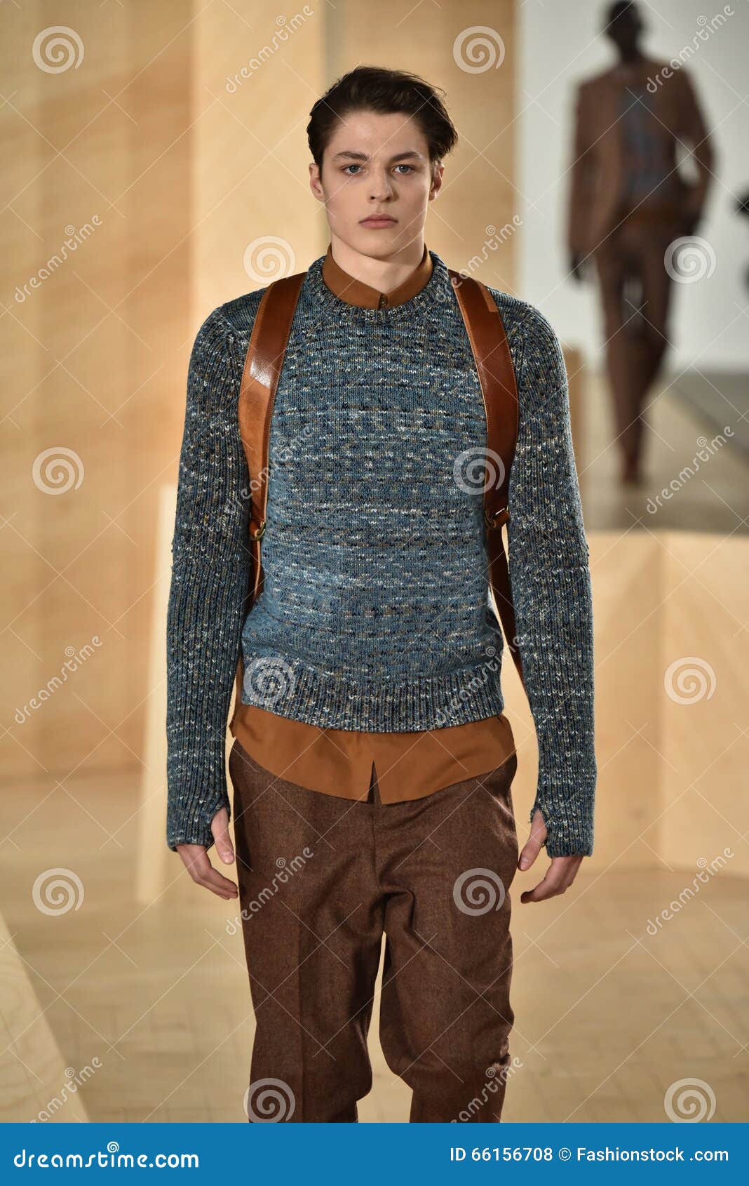 A Model Walks the Runway Wearing Perry Ellis during New York Fashion ...