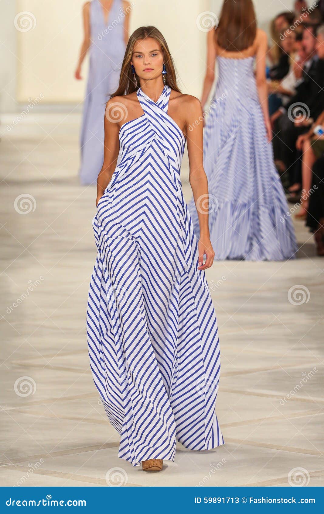 A Model Walks The Runway Wearing Ralph Lauren Spring 2016 ...