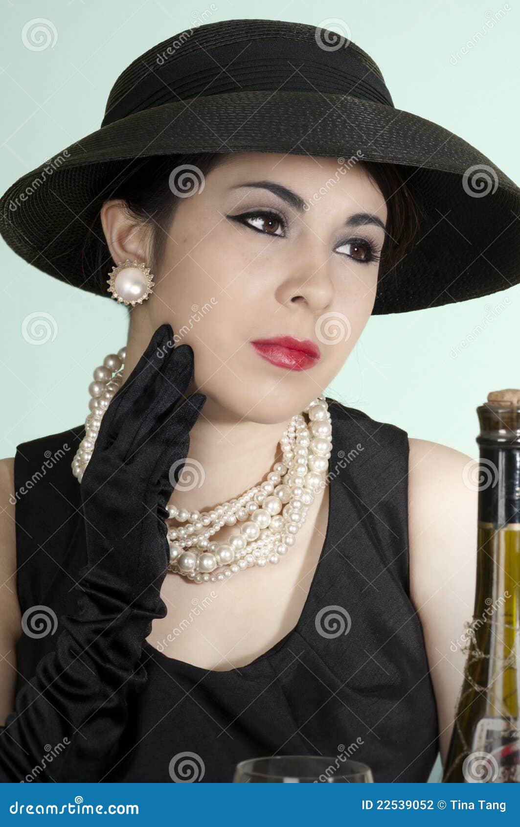 Model wearing retro outfit stock photo. Image of high - 22539052