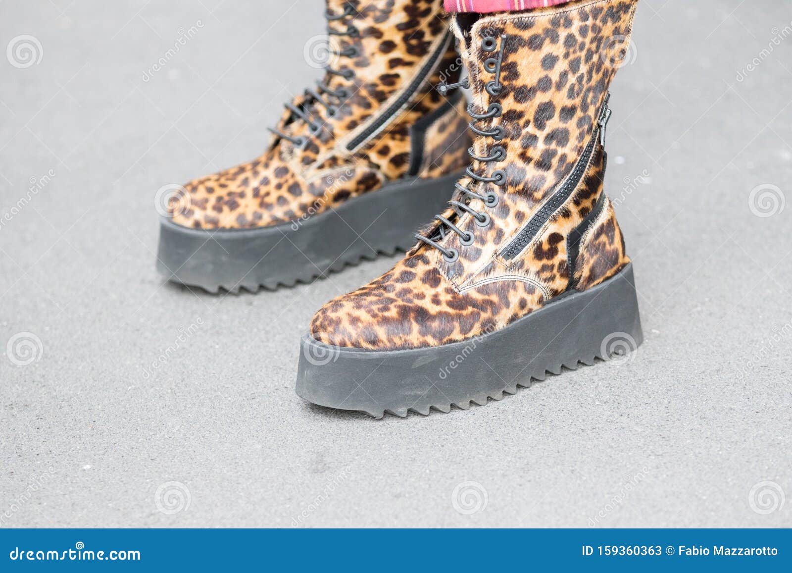 very leopard print boots