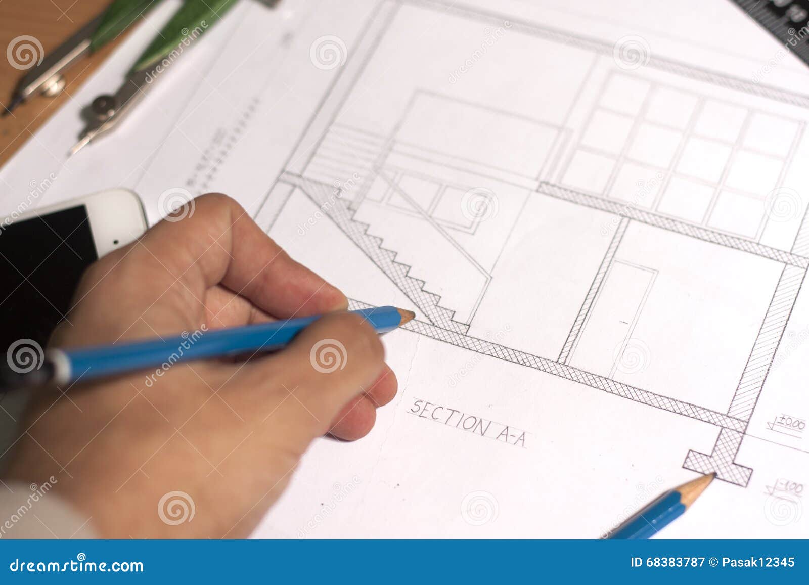 Stencil Per Disegno Paesaggistico Mr. Pen - 2 Modelli, Scala 1/4"=1ft, Per Architetti E Progettisti - Foto 12