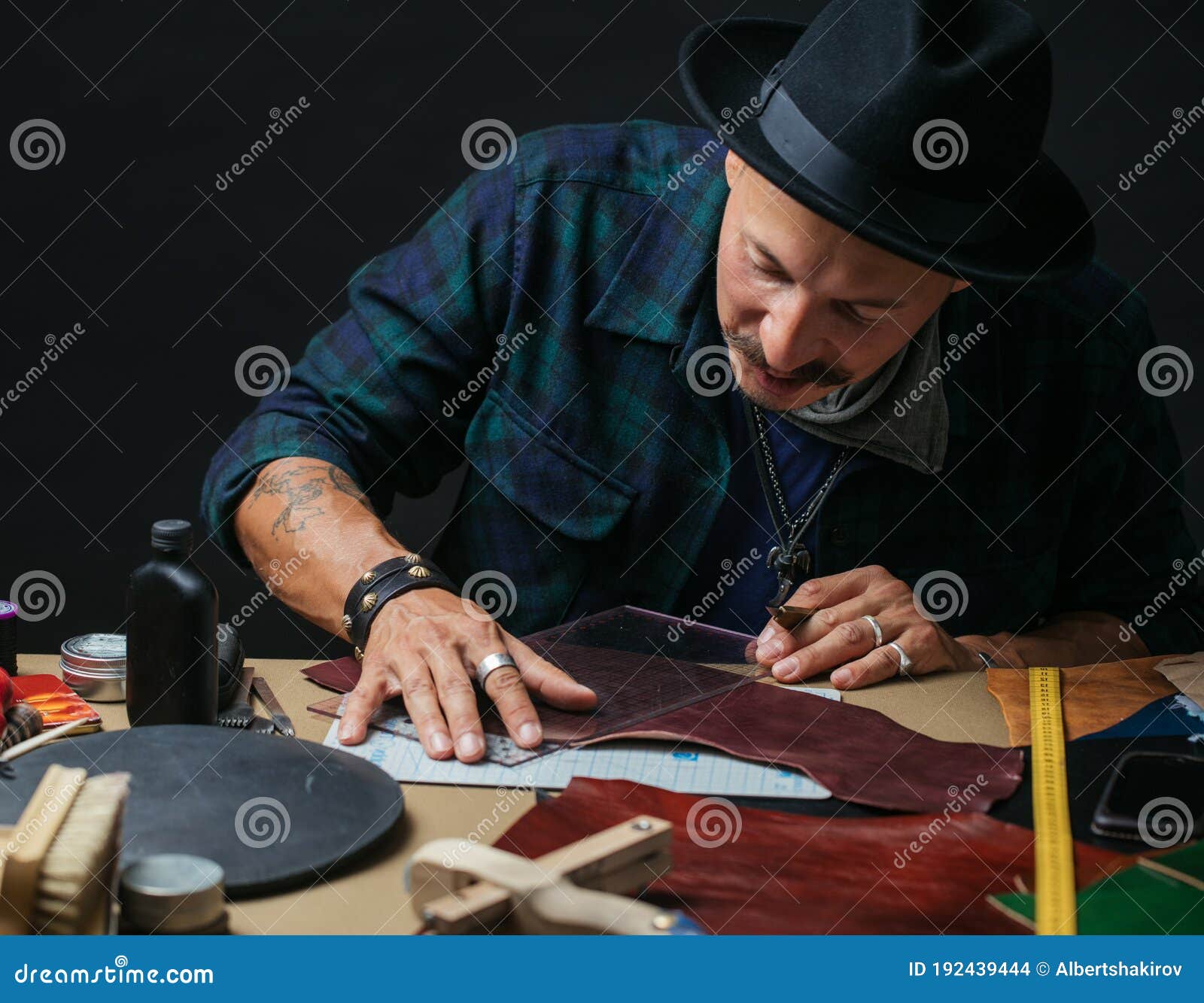 Modelling Design of a Shoes.Workplace of Shoe Designer Selective Focus