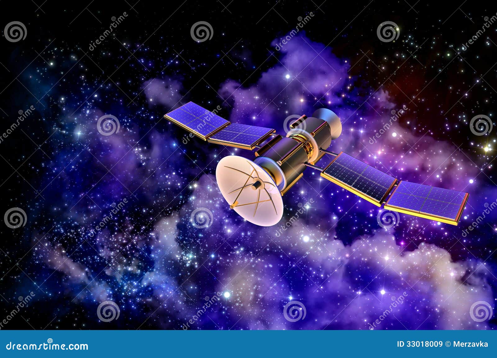 Modello 3D Di Un Satellite Artificiale