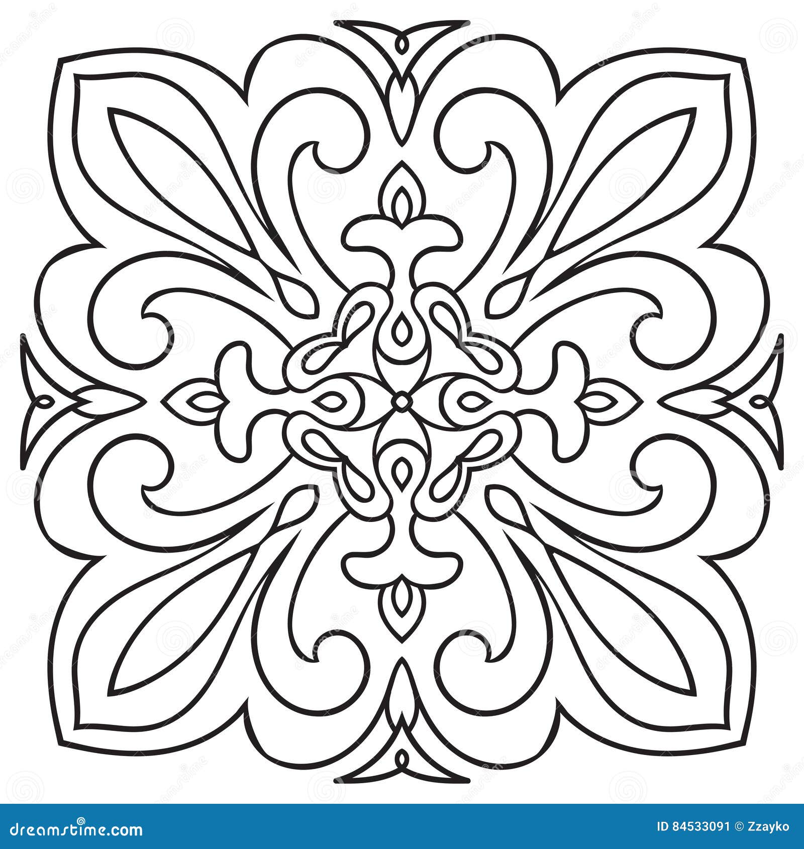 Modello del disegno della mano per i colori delle mattonelle in bianco e nero Stile italiano della maiolica Ceramic antico