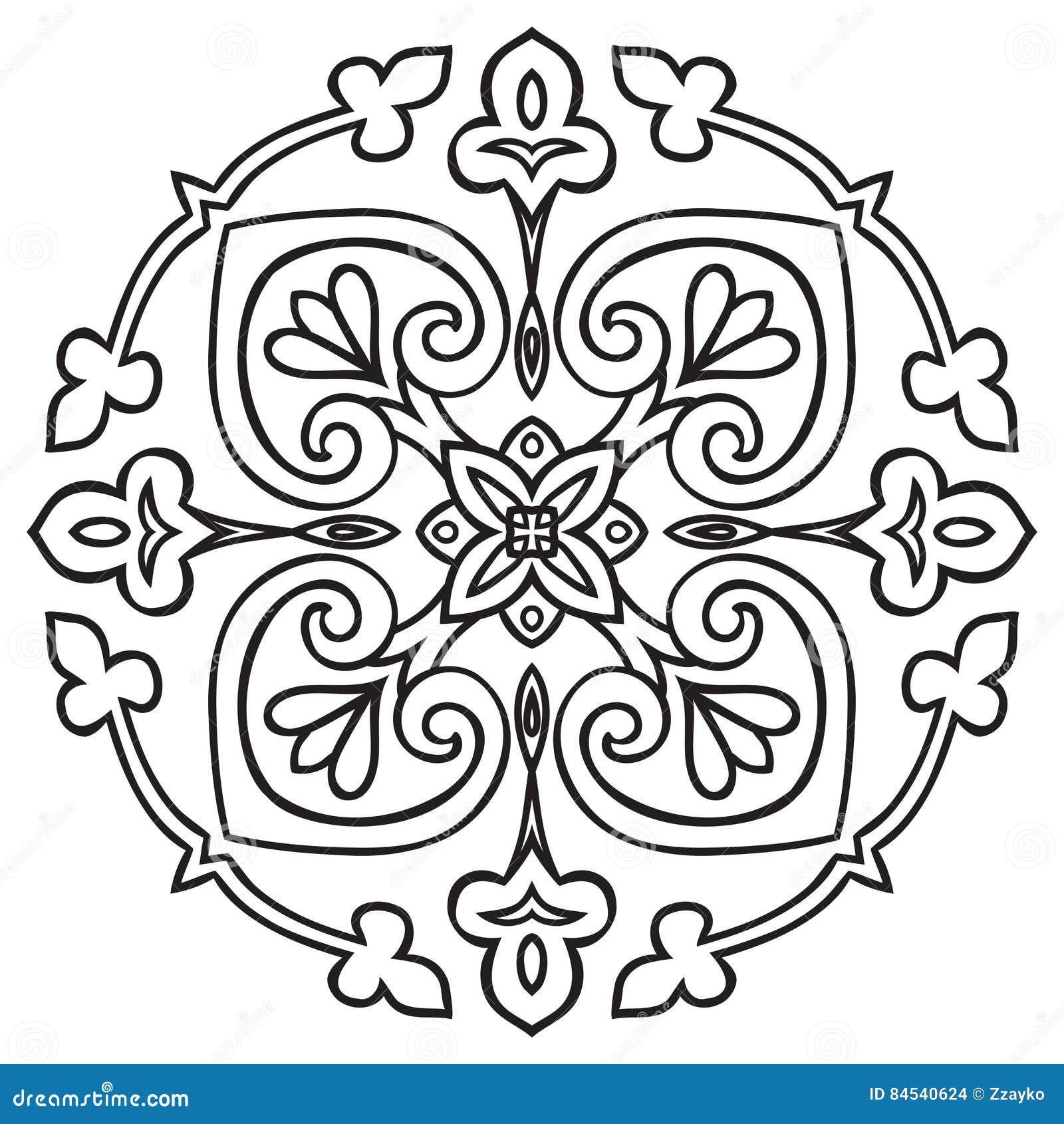 Modello del disegno della mano per i colori delle mattonelle in bianco e nero Stile italiano della maiolica Antico laser