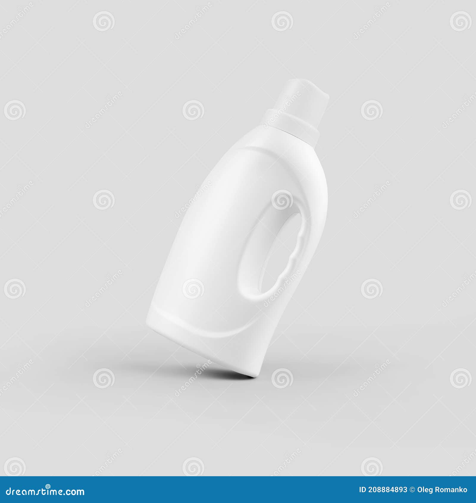 Modello Di Contenitore Di Plastica Bianco Per La Bottiglia Di