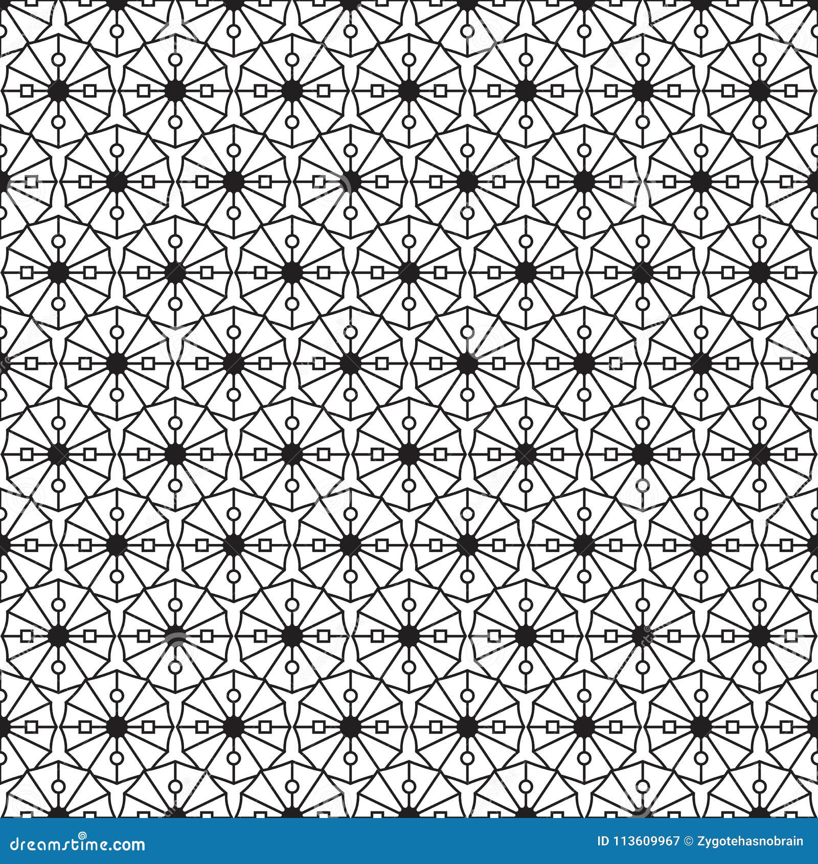 Modello Grafico Geometrico Monocromatico In Bianco E Nero