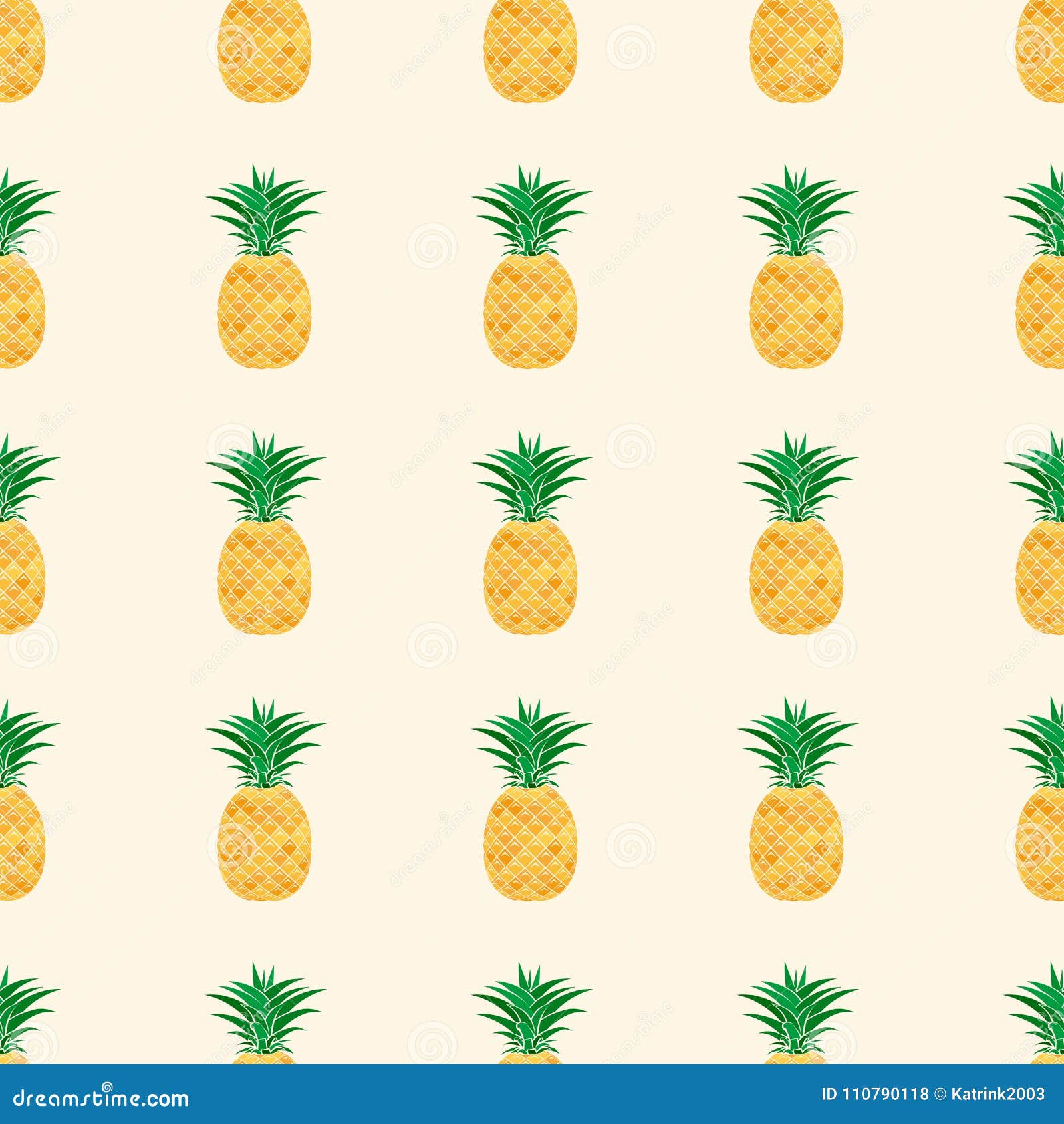 Modello senza cuciture dall'ananas variopinto su fondo bianco Progettazione per i tessuti, insegne, manifesti Illustrazione di vettore