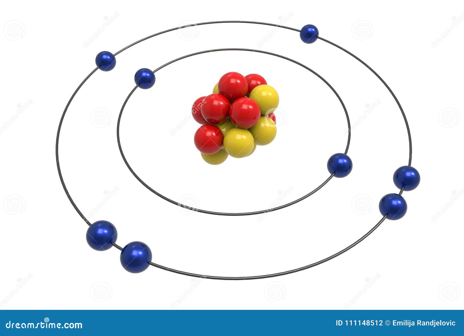 Modelo de bohr do tomo de oxig nio com prot o n utron e el tron