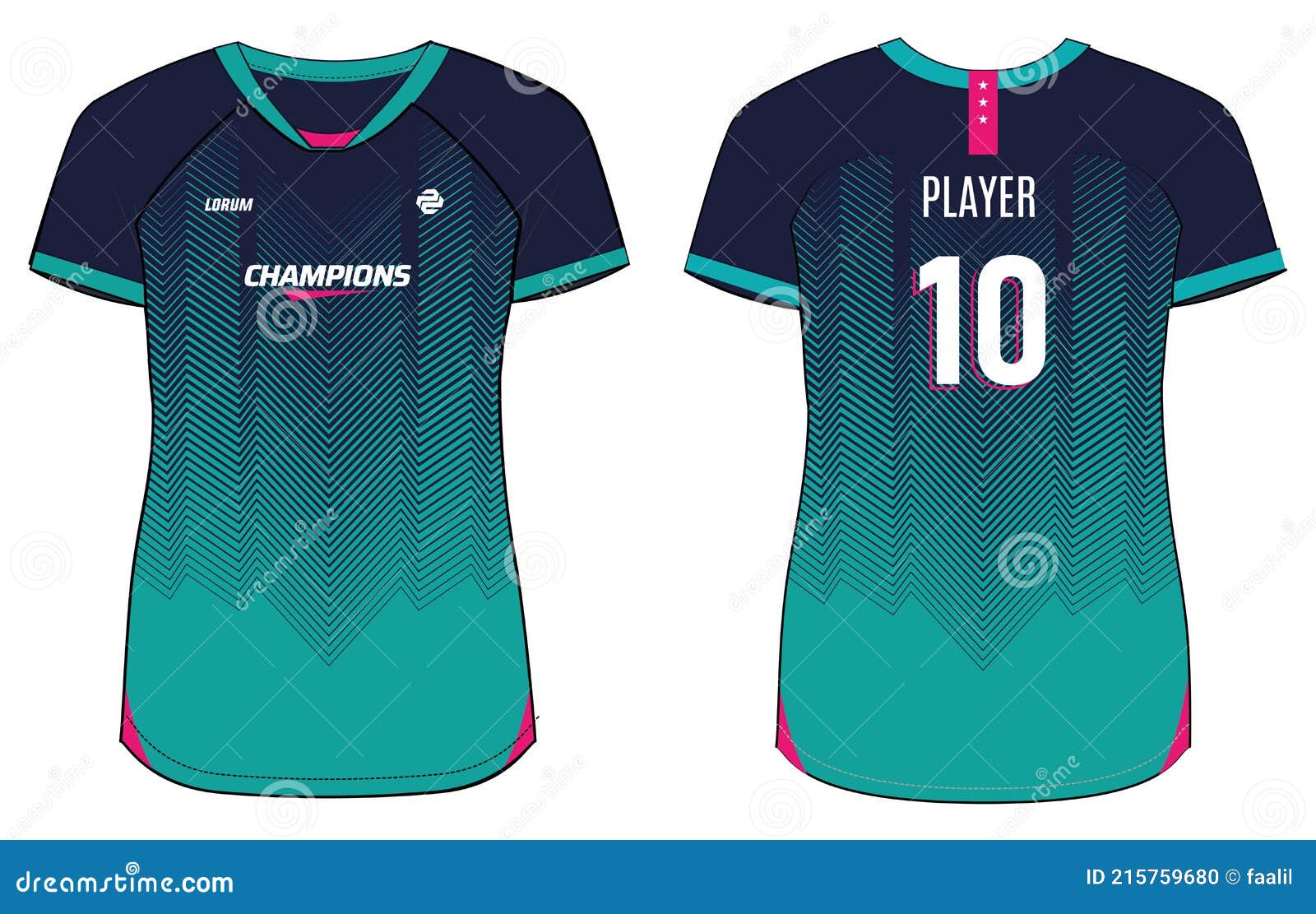 Modelo De Camiseta De Camiseta Desportiva Feminina Ilustração Adequada Para  Raparigas E Senhoras Para O Badminton De Futebol De Je Ilustração do Vetor  - Ilustração de desgaste, esportes: 215759680