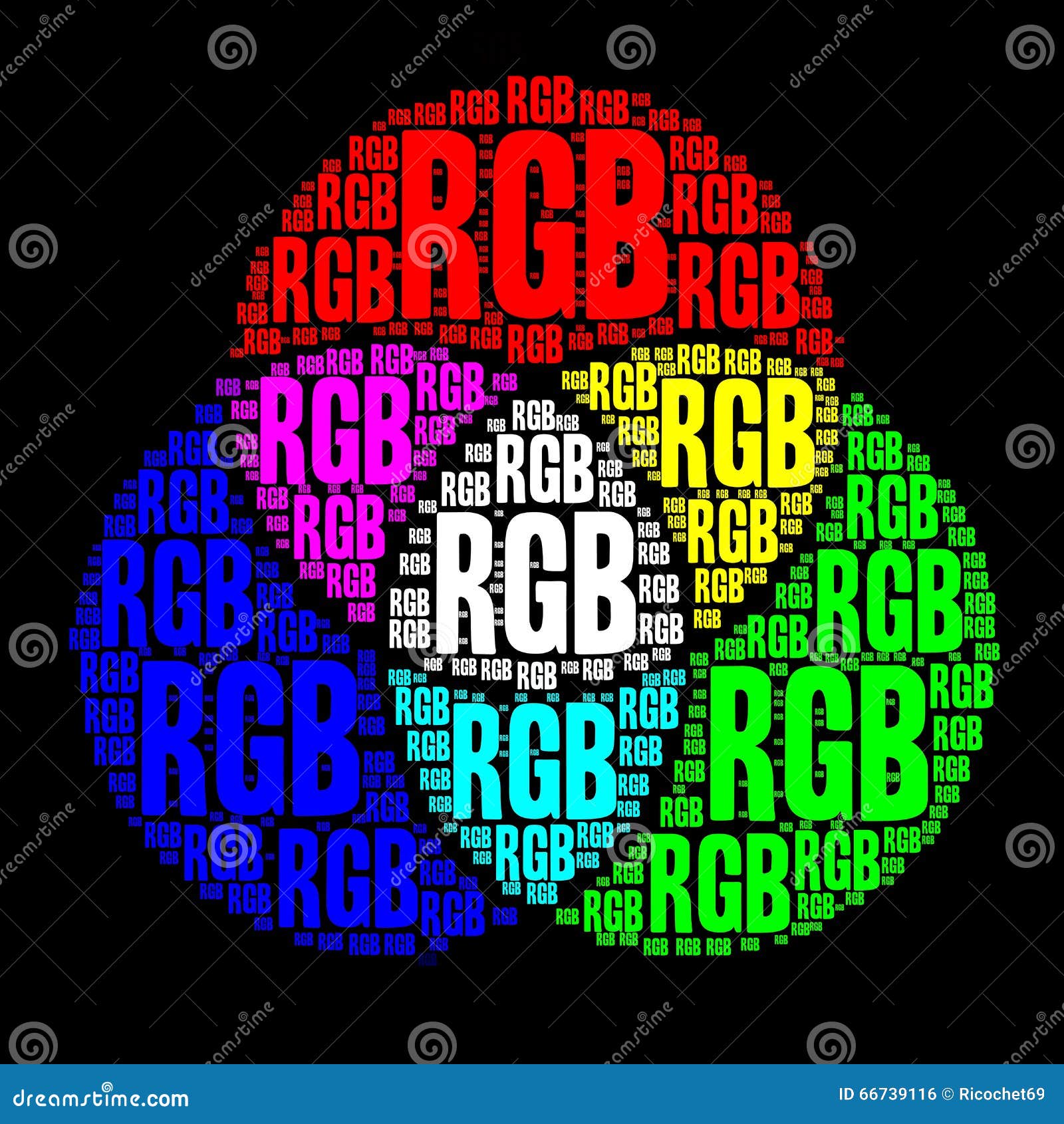 Modelo de color del RGB stock de ilustración. Ilustración de color -  66739116