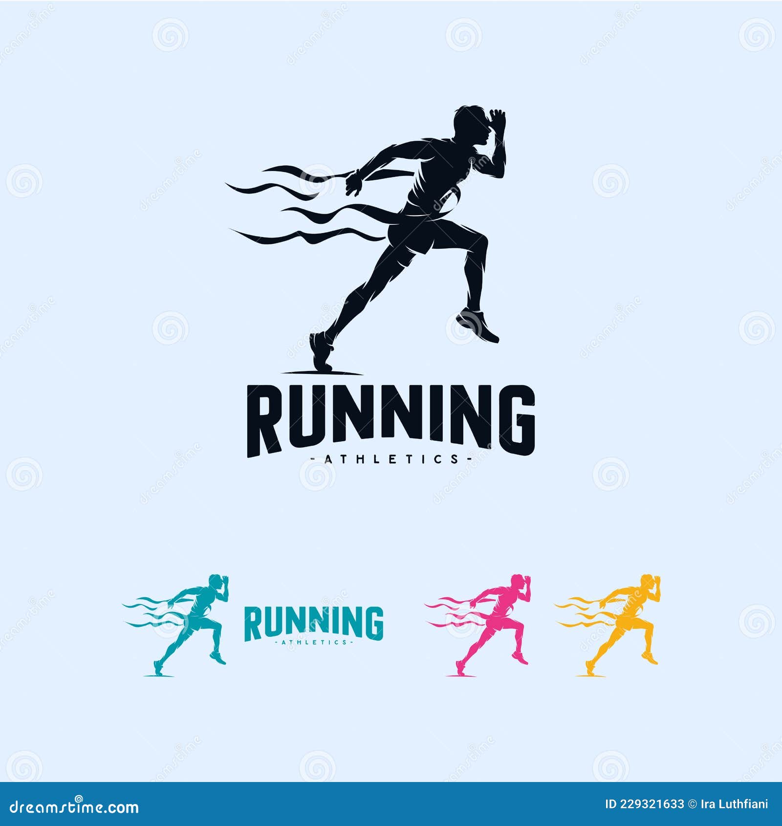 Modelo De Design Do Logotipo Da Maratona De Atletismo Com Corrida De Sprint  Ilustração do Vetor - Ilustração de funcionar, atletismo: 229321633