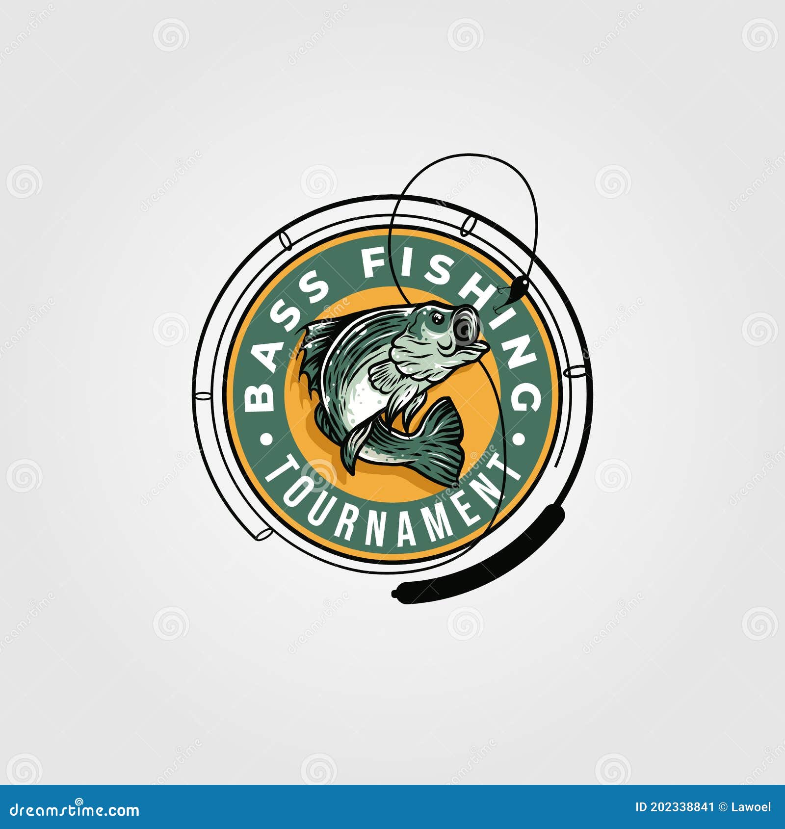 Modelo De Ilustração Do Modelo Do Emblema Monster Fish Emblem Do Vetor Do  Torneio De Pesca Bass Ilustração do Vetor - Ilustração de emblema,  passatempo: 202338841