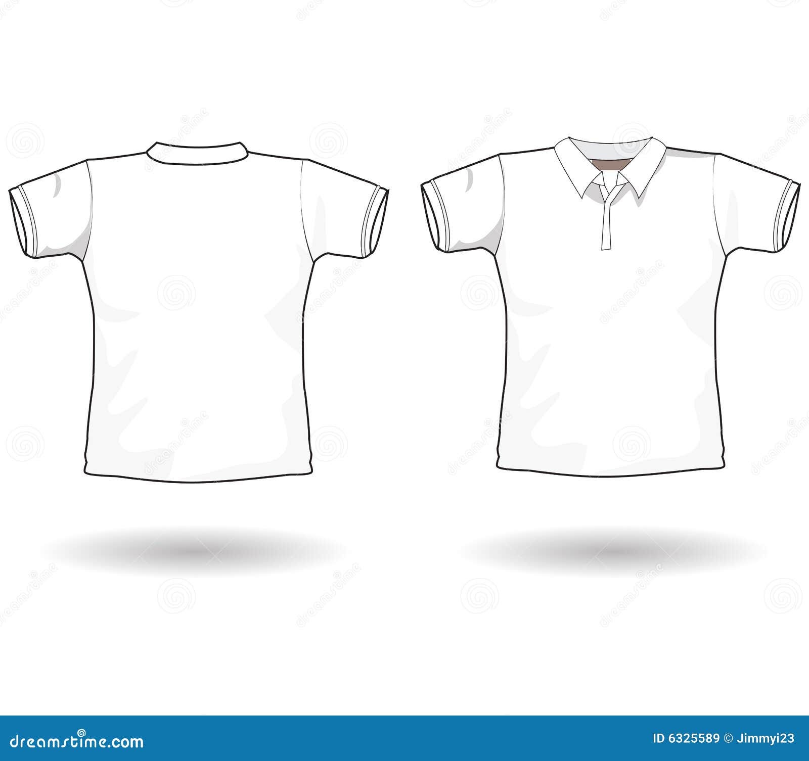 Modelo De La Camisa De Polo Ilustración del Vector - Ilustración de manera,  compras: 6325589