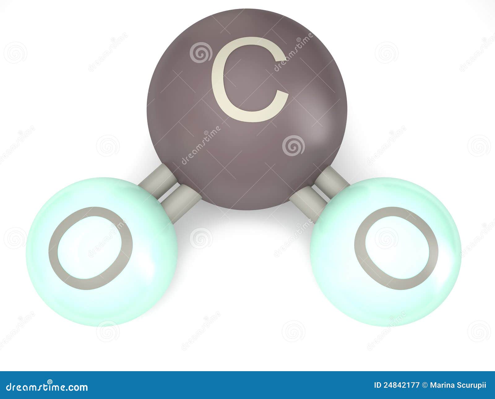 Modelo De La Molécula Del CO2 Stock de ilustración - Ilustración de  artificial, ciencia: 24842177