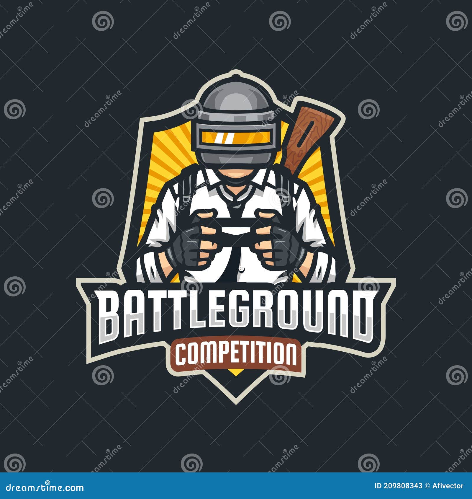 Modelo de logotipo de esports profissional para equipe de jogo ou torneio  de jogos