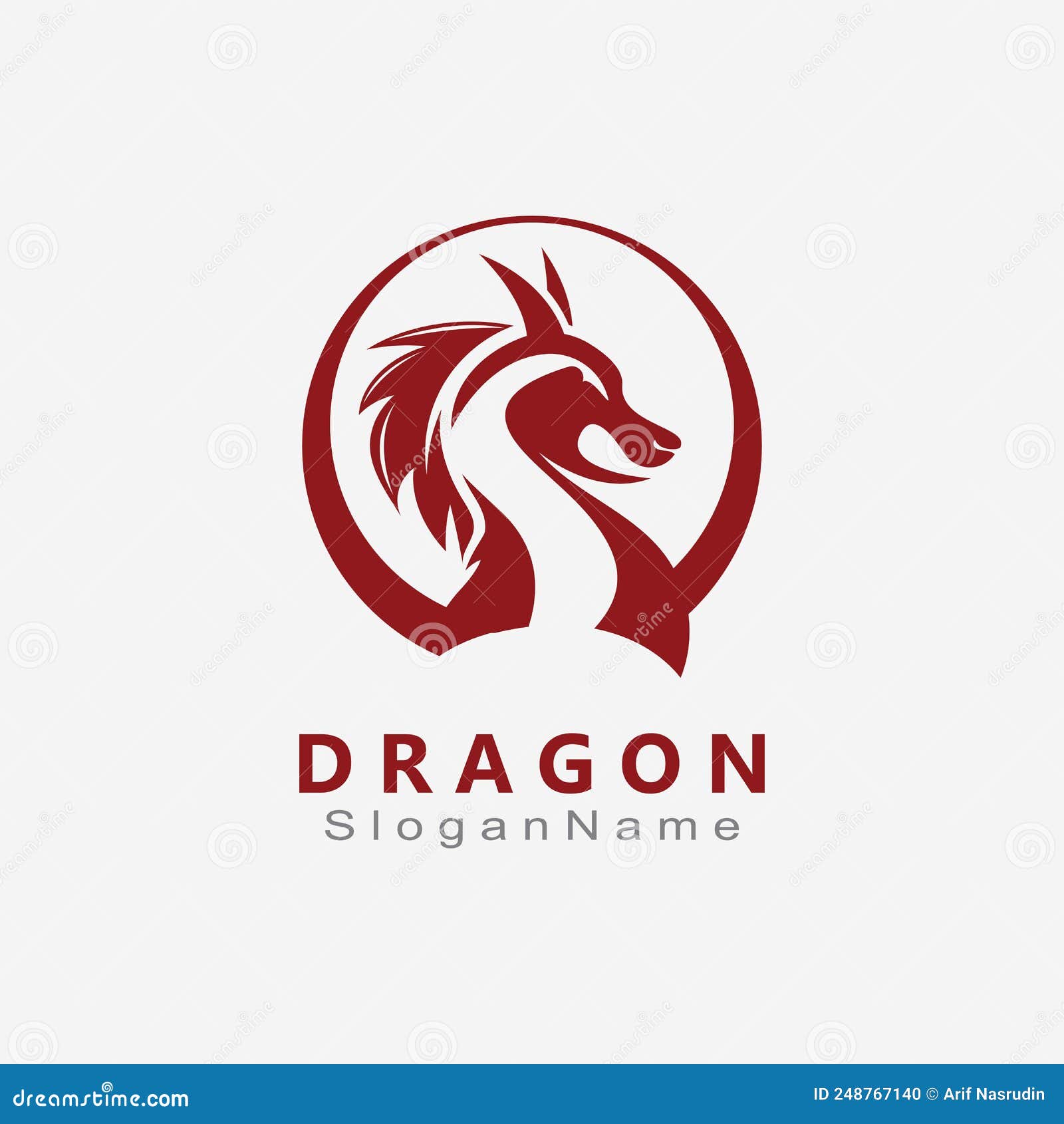 Logotipo modelo dragão