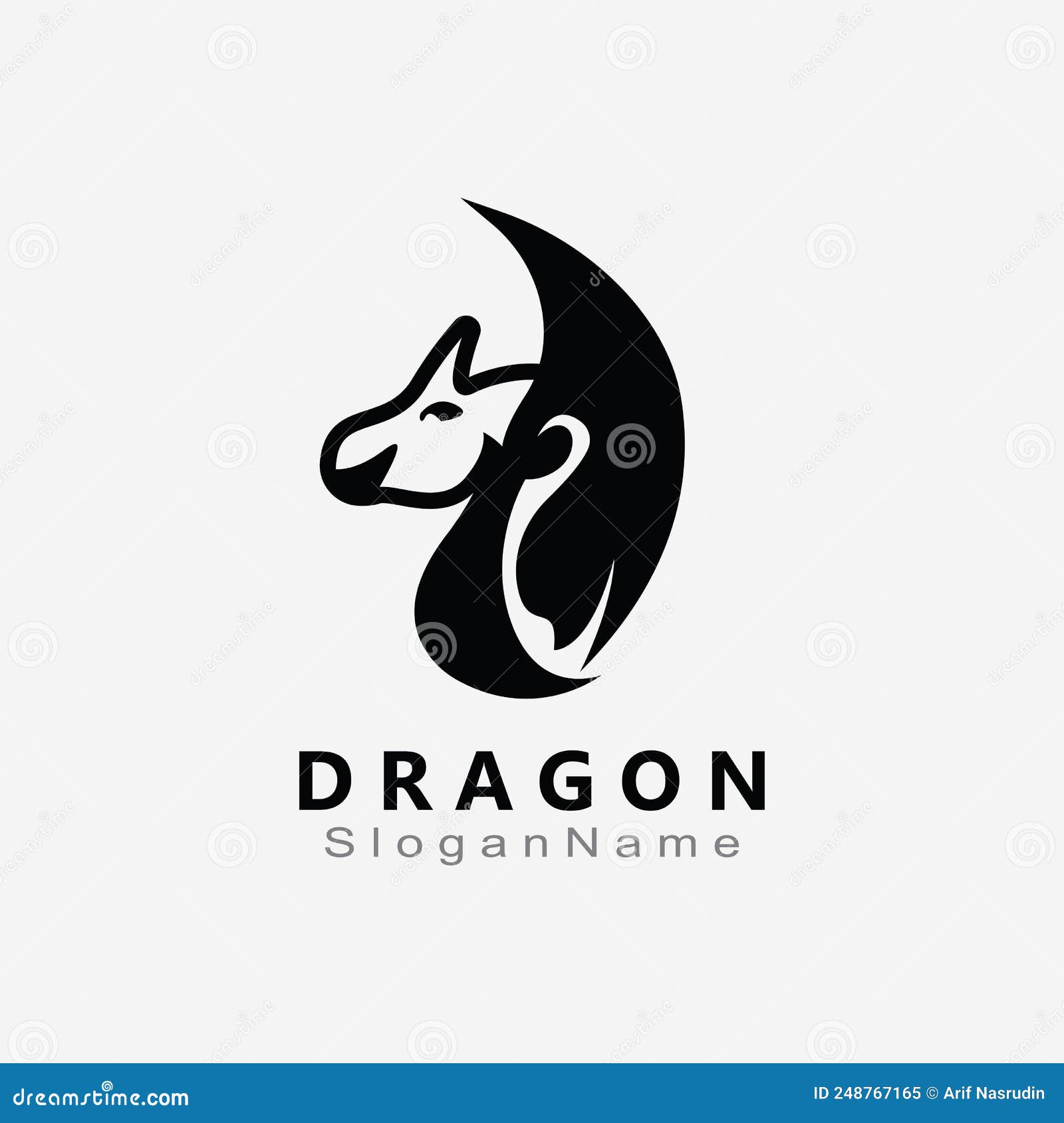 Logotipo modelo dragão