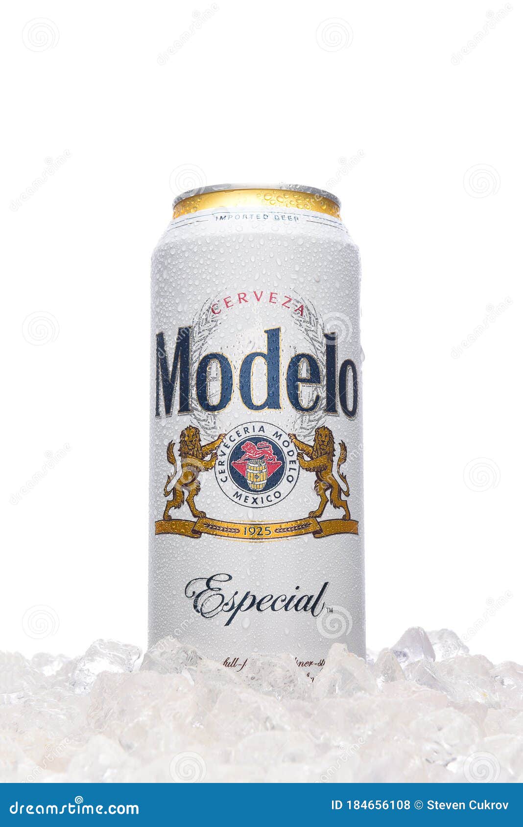 Modelo Especial Can in Ice editorial stock photo. Image of mexican ...