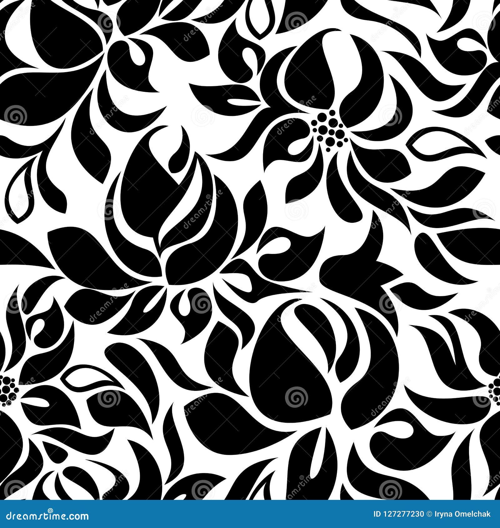 Modelo Inconsútil Con Las Flores Negras En Un Fondo Blanco Ilustración del Vector - Ilustración de resorte, estilo: 127277230 Modelo Inconsútil Con Las Flores Negras En Un Fondo Blanco Ilustración del Vector - Ilustración de resorte, estilo: 127277230