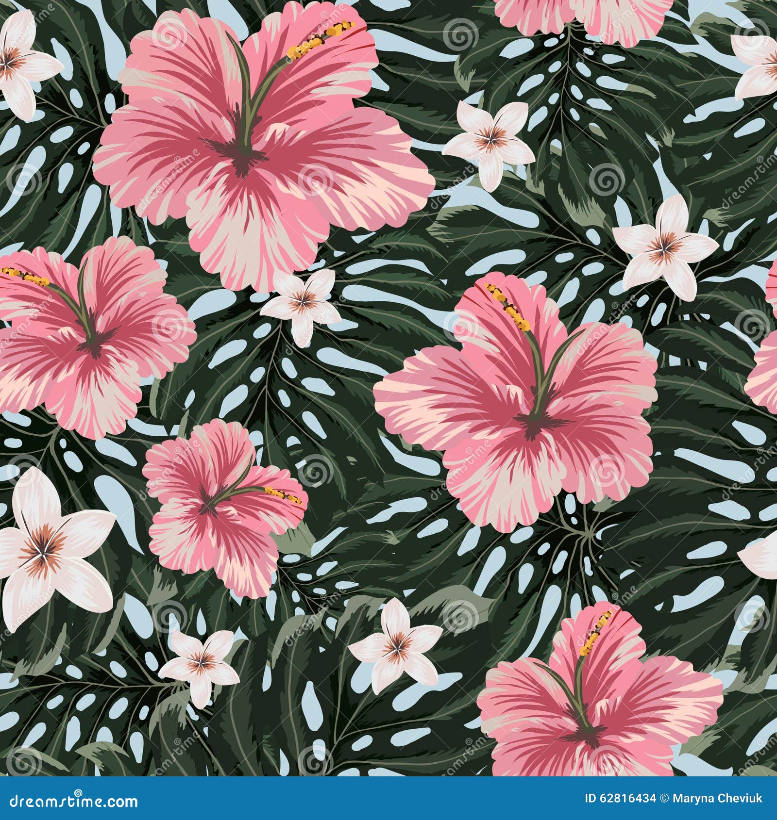 Modelo Inconsútil Con Sorprender Las Flores Hawaianas Stock de ilustración - Ilustración de fondo, hawaiano: 62816434 Modelo Inconsútil Con Sorprender Las Flores Hawaianas Stock de ilustración - Ilustración de fondo, hawaiano: 62816434