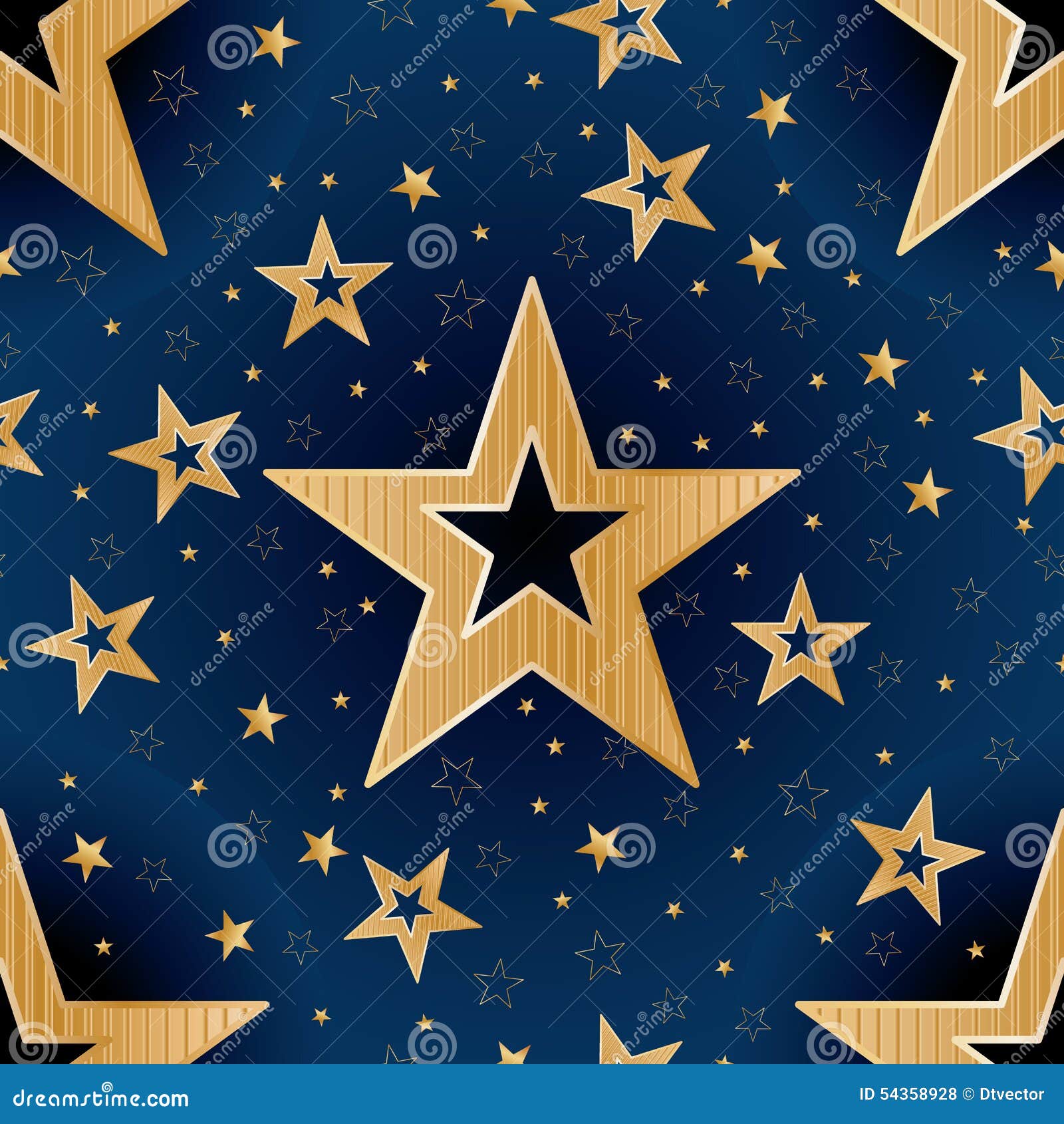Modelo Inconsútil De Las Buenas Noches De La Estrella Del Oro Ilustración  del Vector - Ilustración de vacaciones, bueno: 54358928