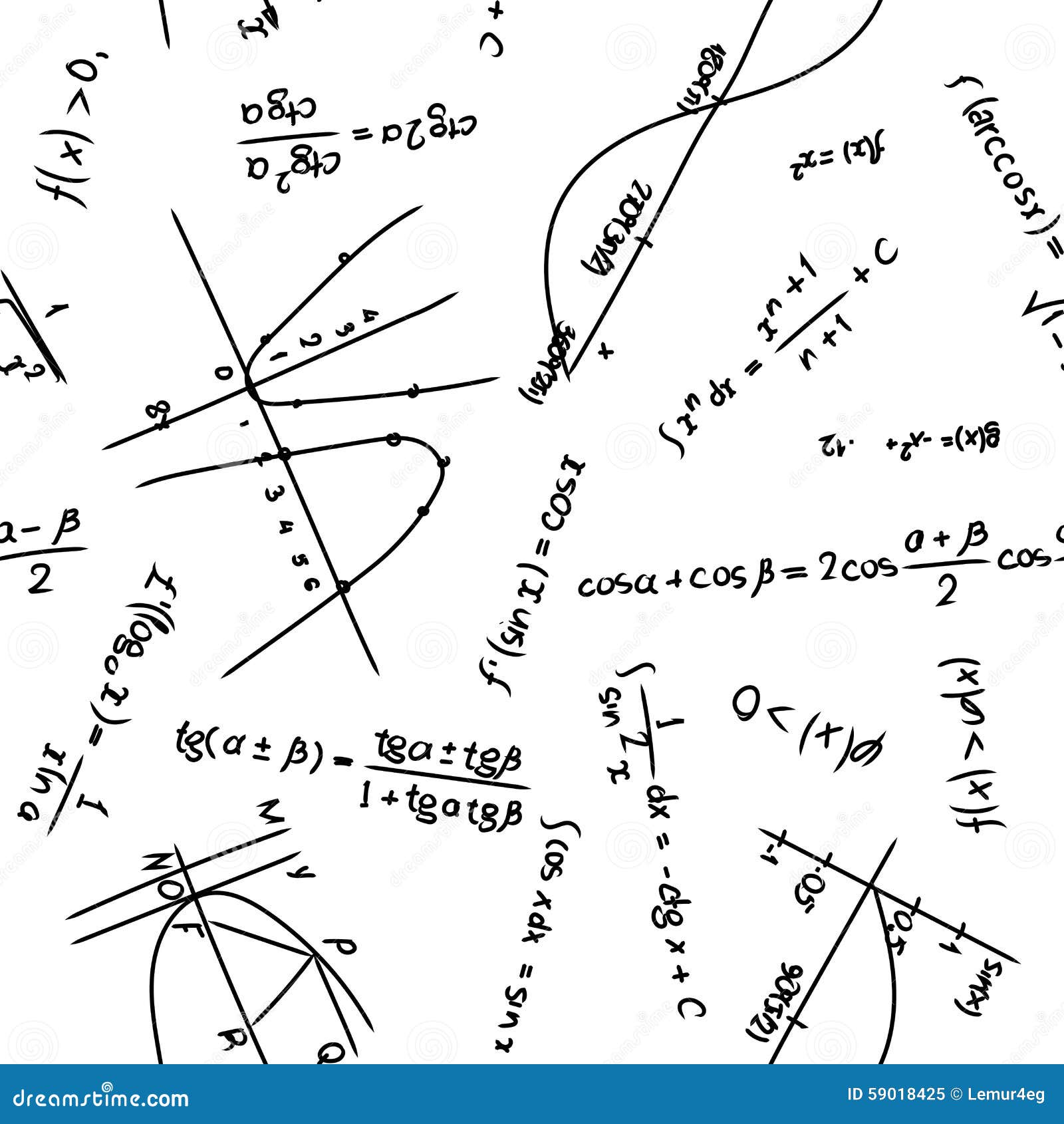 Modelo matemático ilustración del vector. Ilustración de elemento - 59018425