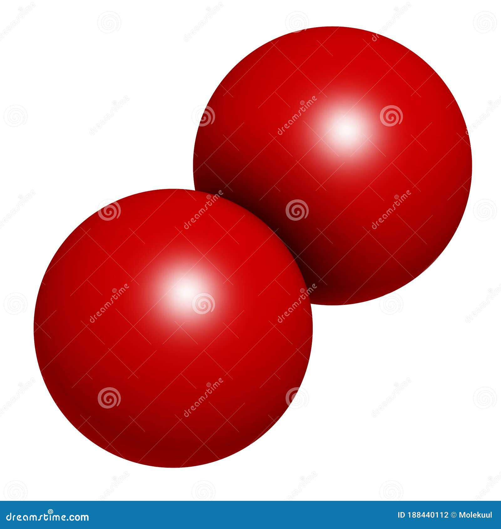 Modelo Molecular De Oxígeno Elemental O2. Los átomos Se Representan Como  Esferas Con Codificación De Color Convencional : Rojo Oxí Stock de  ilustración - Ilustración de fuego, color: 188440112