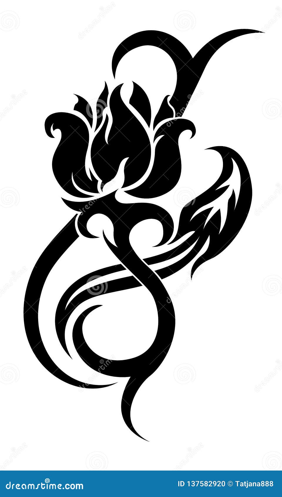 Modelo Tribal Del Tatuaje De La Flor Negra En El Fondo Blanco Stock de ilustración - Ilustración de silueta, adorno: 137582920 Modelo Tribal Del Tatuaje De La Flor Negra En El Fondo Blanco Stock de ilustración - Ilustración de silueta, adorno: 137582920