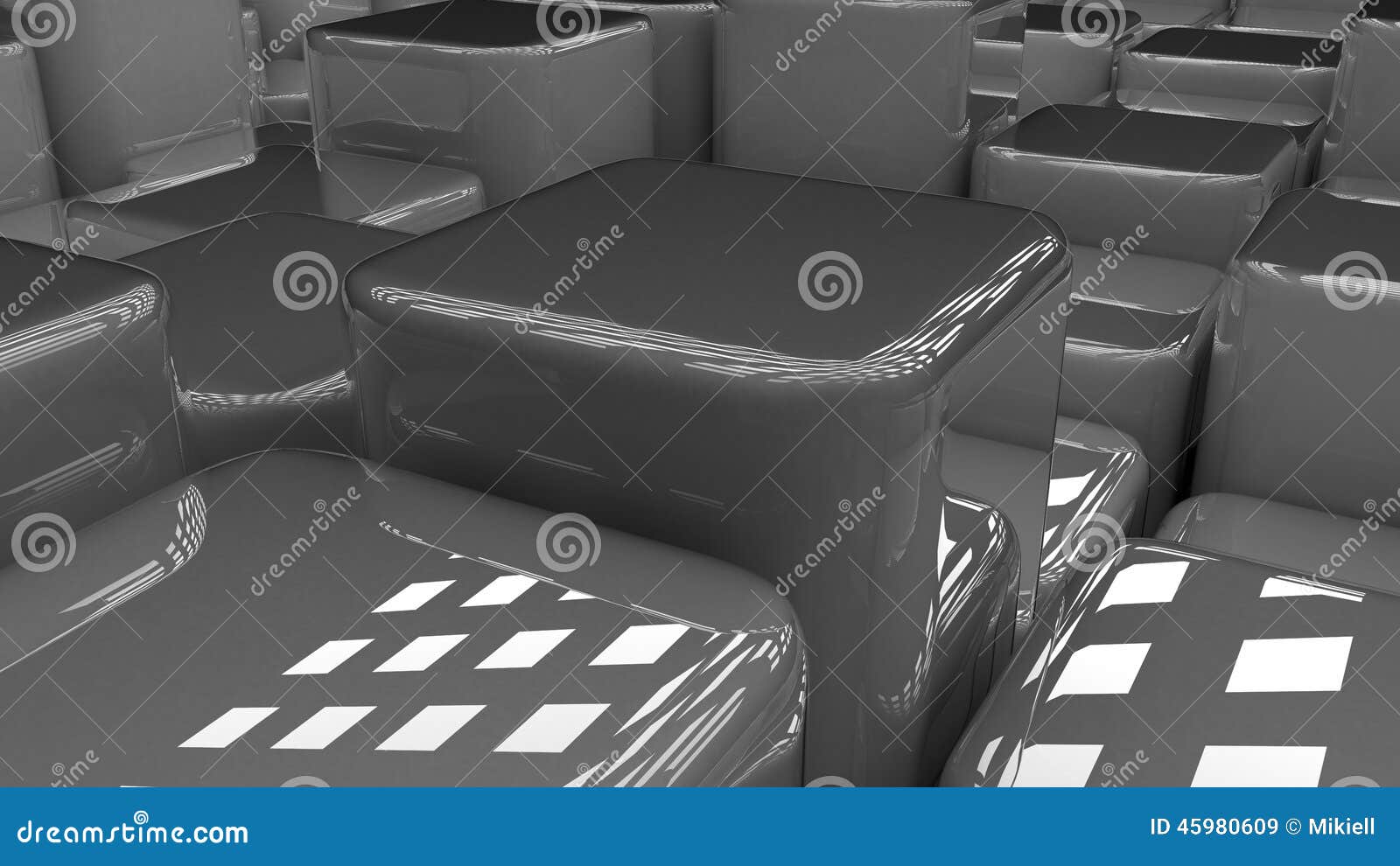 modern abstract background blueish cubes, background of 3d glossy shiny blocks, box, 3d render