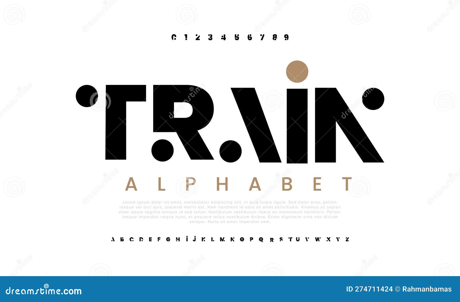 Modern abstract digital alphabet font. Minimal technology