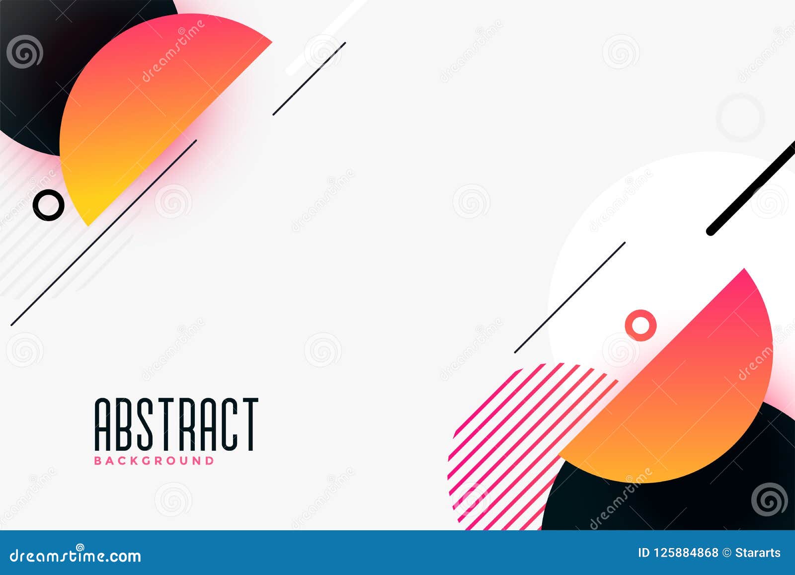 modern abstract half circle background