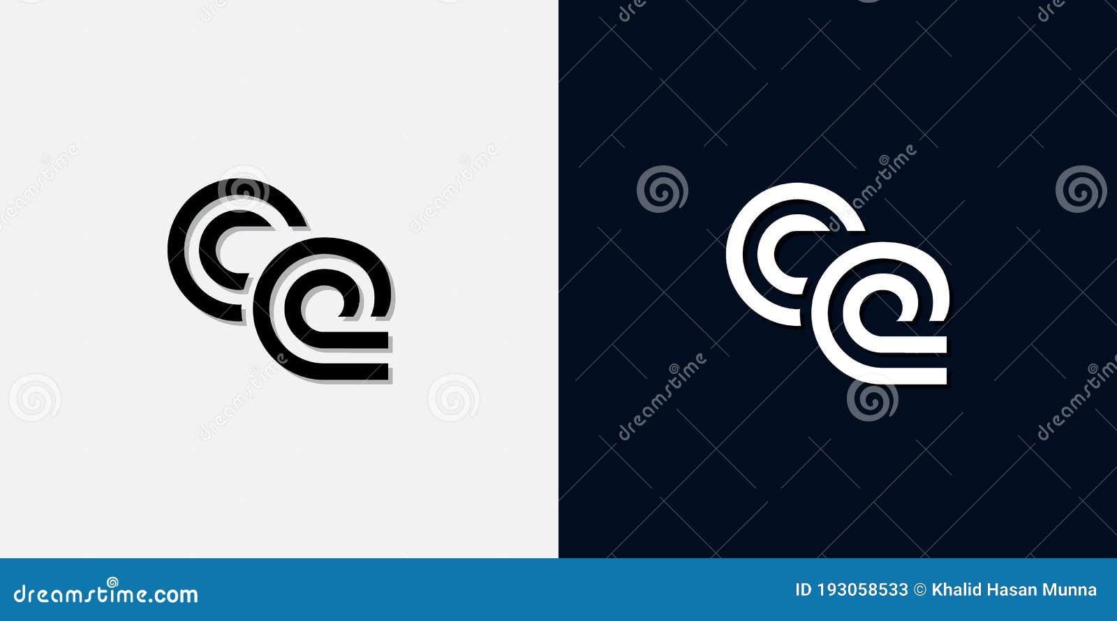 Modern Abstract Initial Letter CE Logo Stock Vector - Illustration of