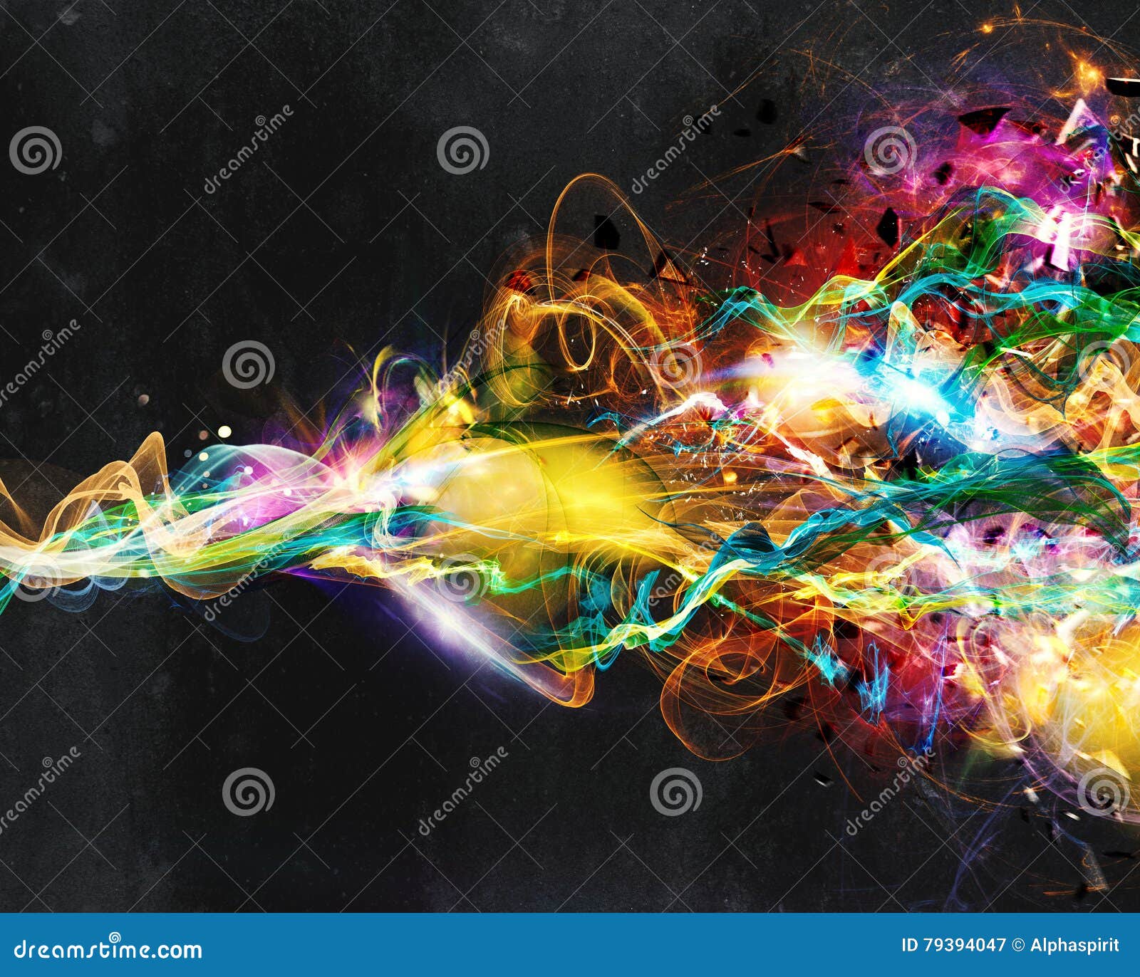 modern abstract motion banner on dark background