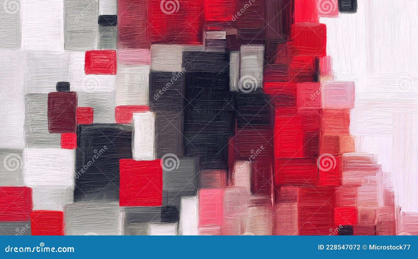 Modern Abstract Painting Red Black White Gradient Colors Stock Illustration Illustration of