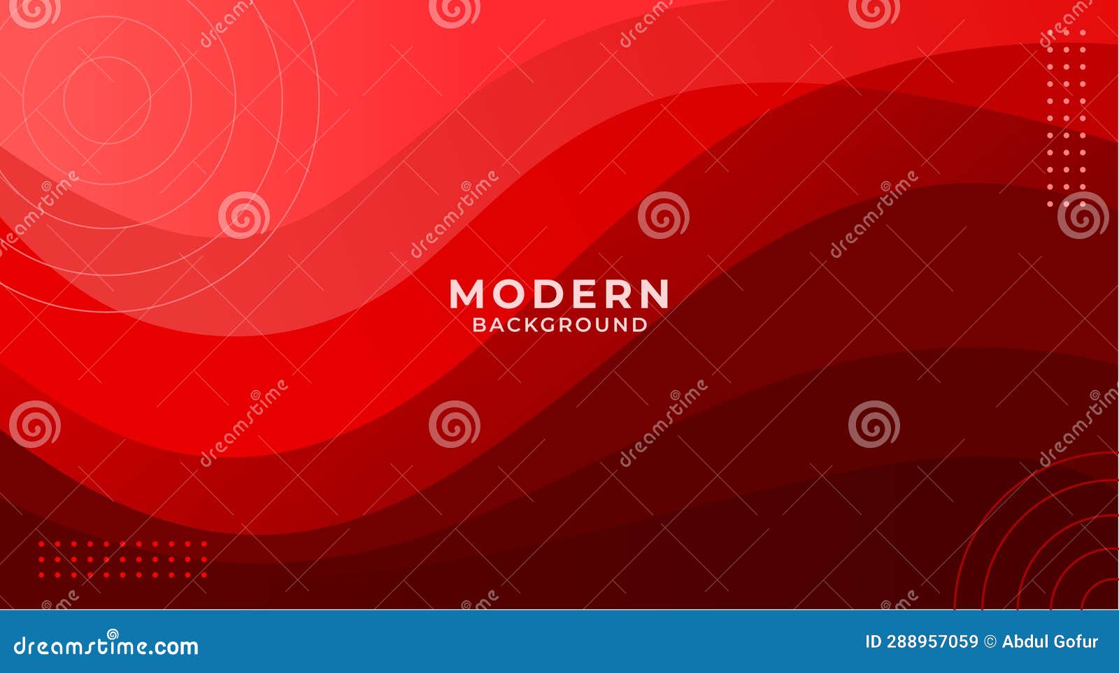 Modern Abstract Red Banner Background Stock Illustration Illustration