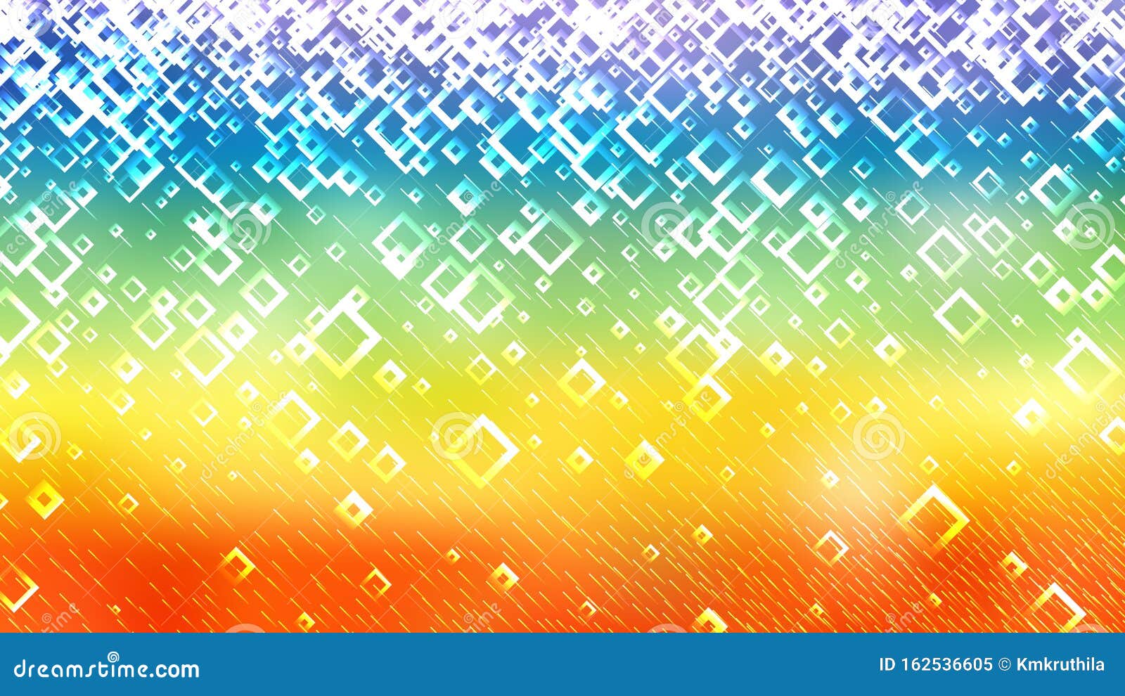 Modern Abstract Red Yellow and Blue Squares Background Stock Vector