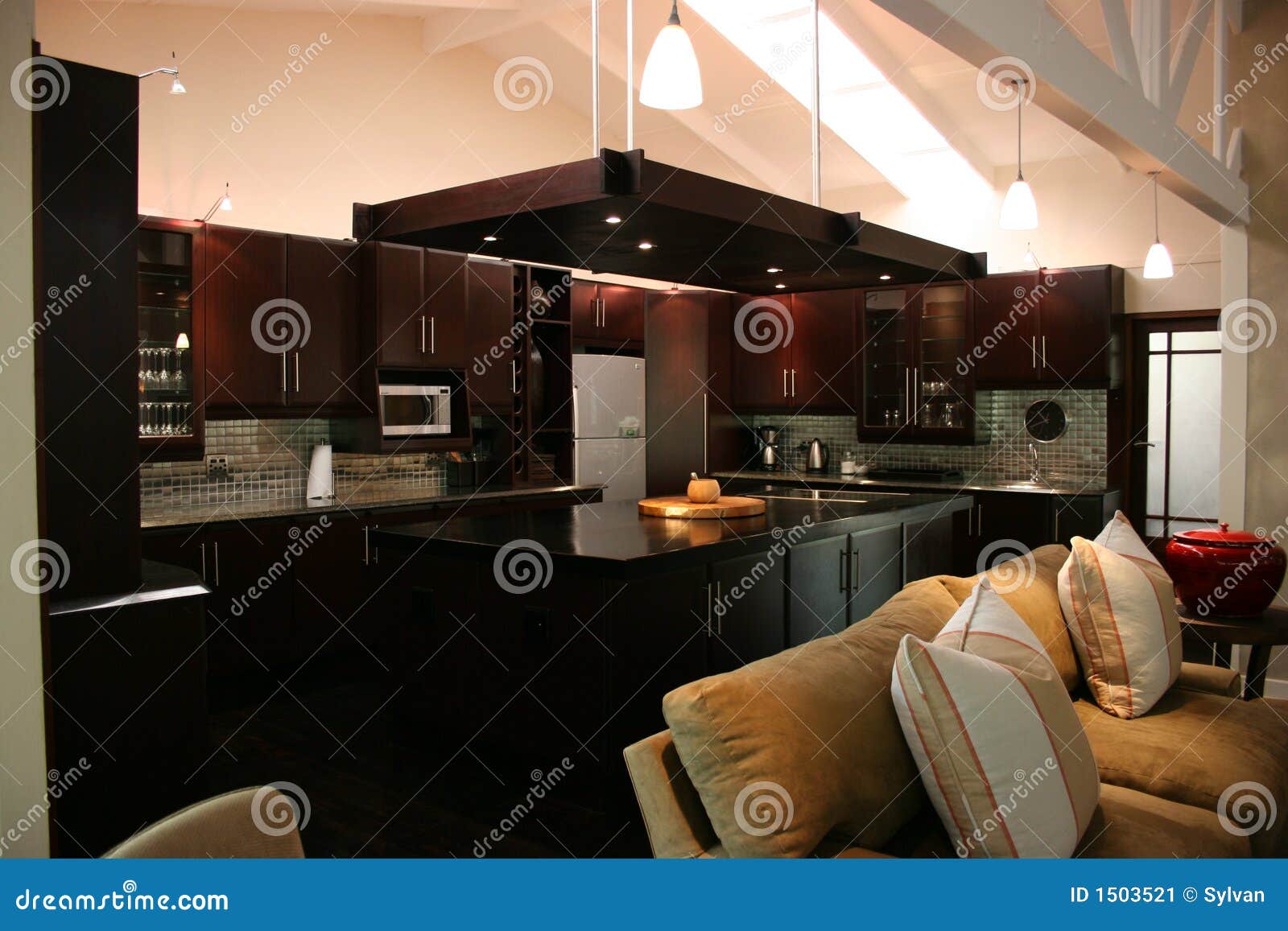 Modern African Interior Kitchen Stock Image - Image of furniture