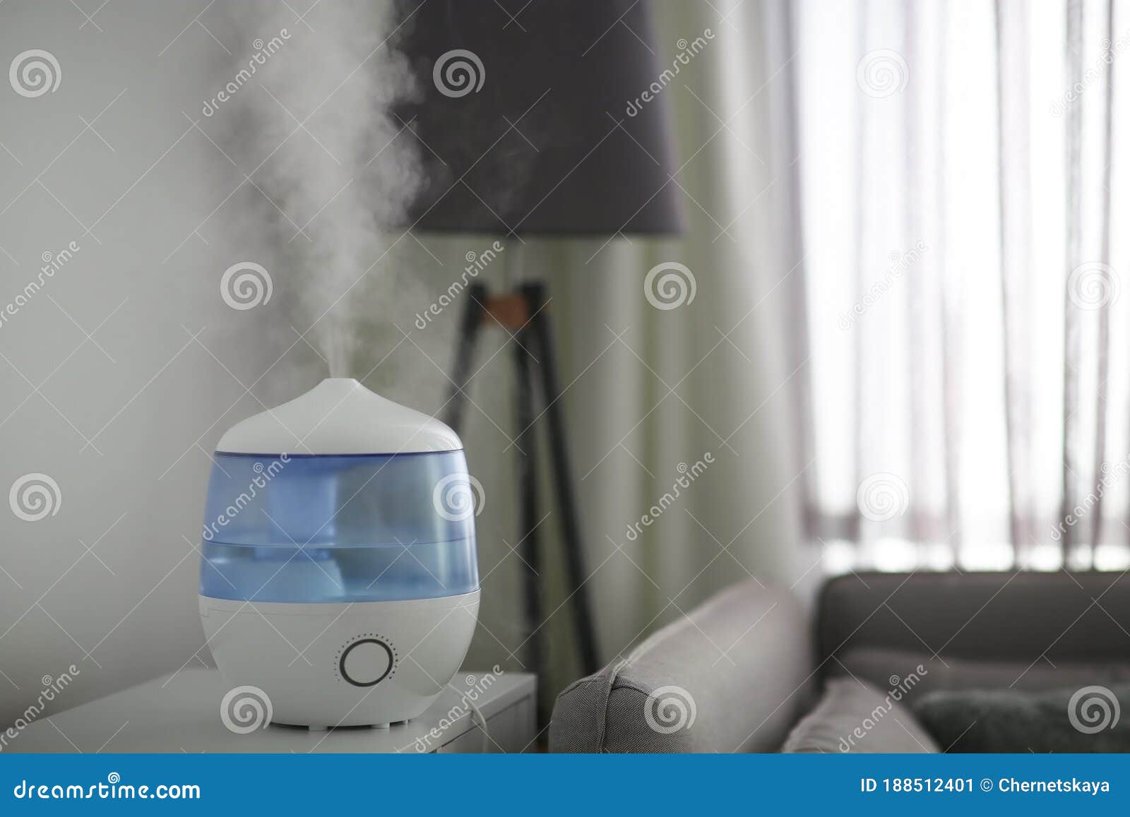 Air Humidifier on Table in Living Room. Space for Text Stock Image Image of cleaner, care