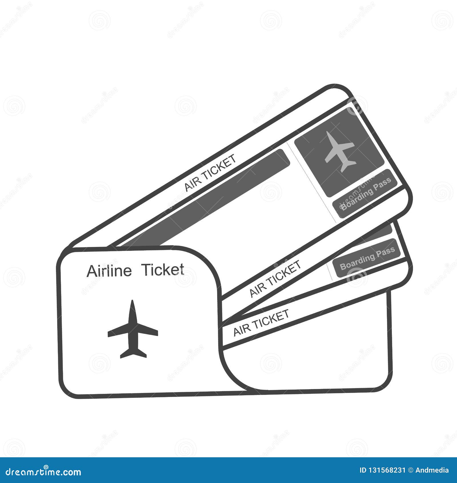 travel ticket drawing