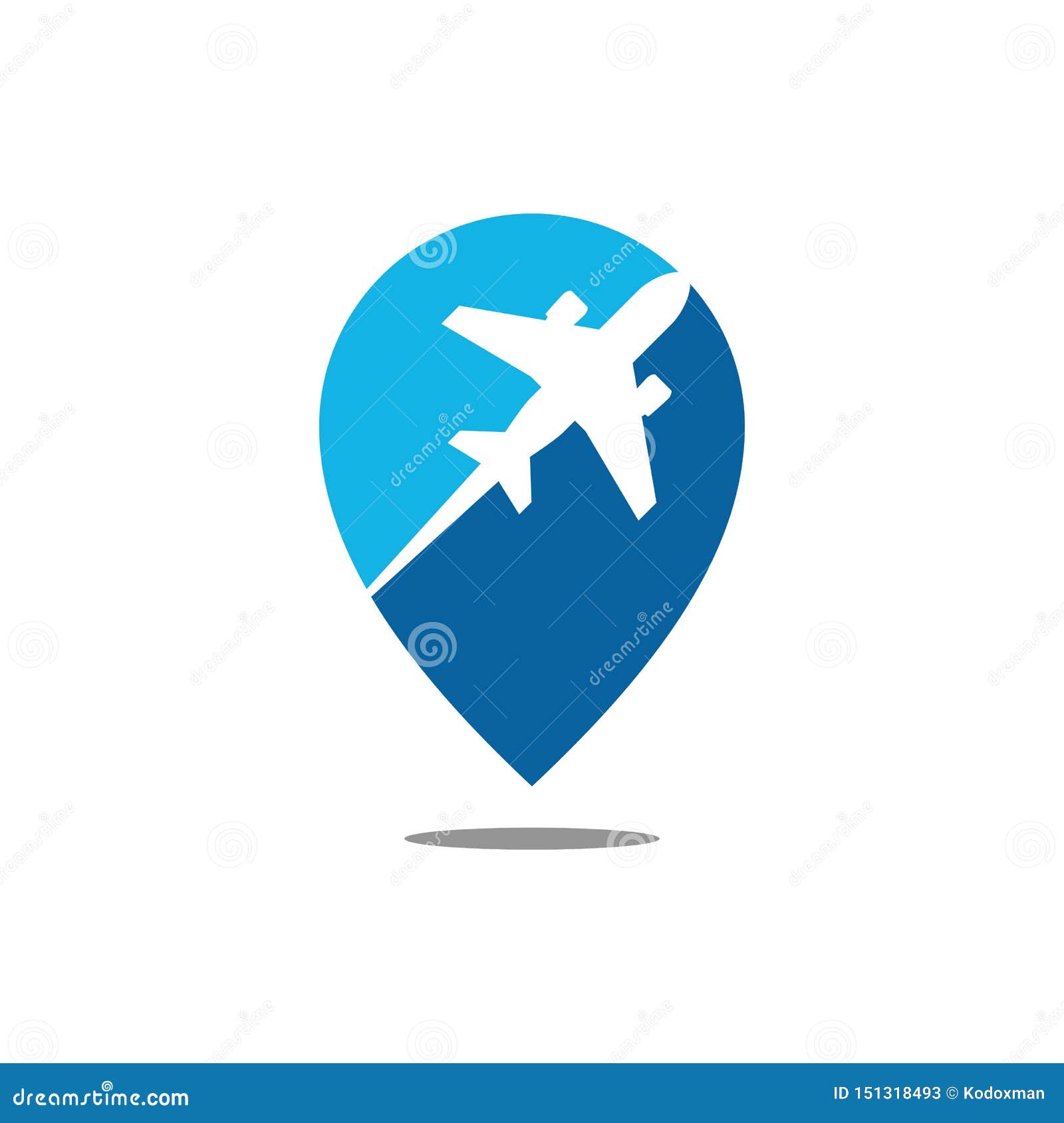 Modern Airplane Traveling Cargo Freight Icon Logo Stock Vector ...