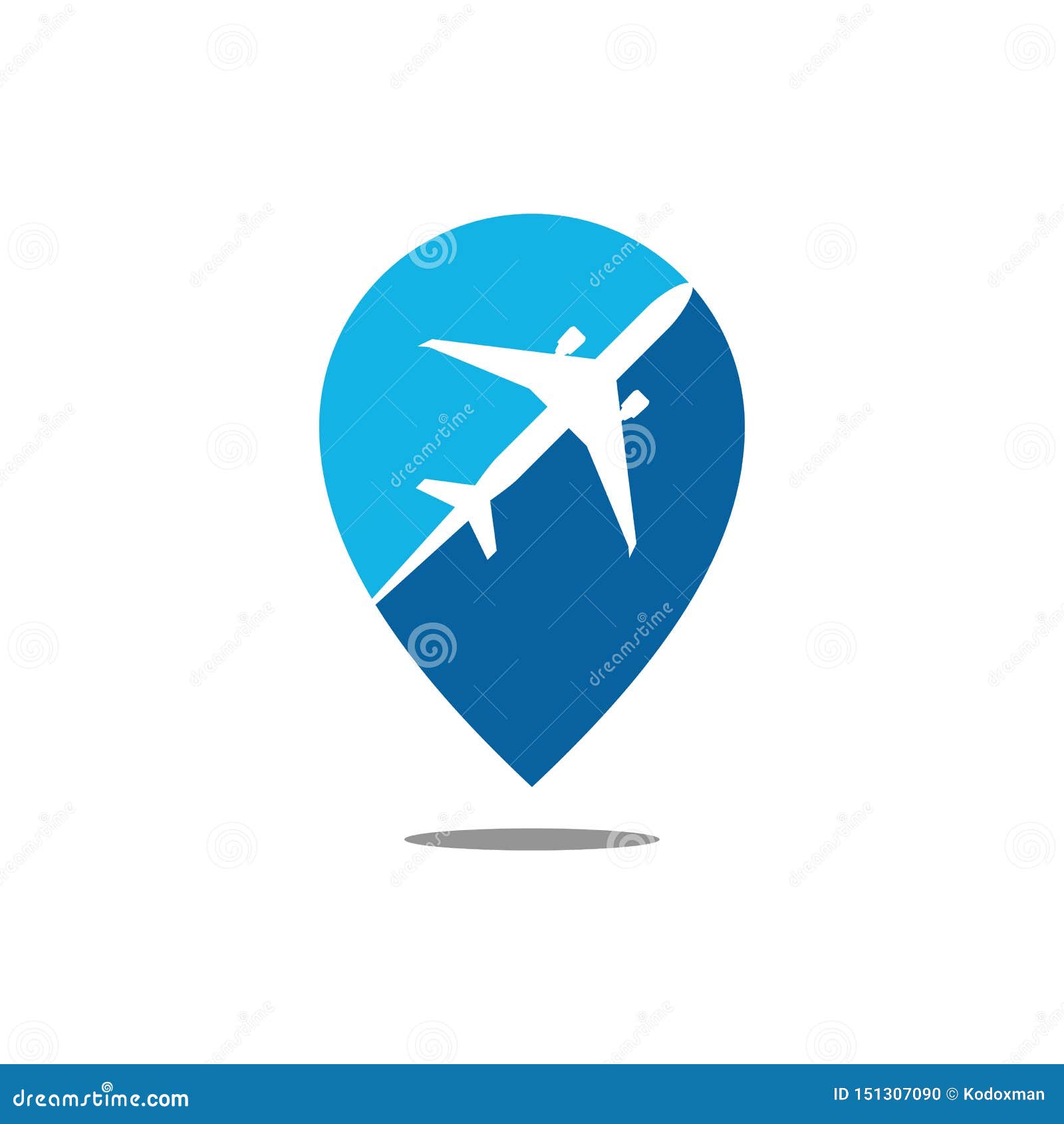 Modern Airplane Traveling Cargo Freight Icon Logo Stock Vector ...